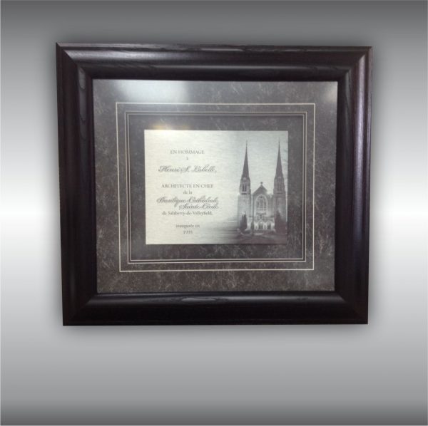 Custom Floating Frame of a Metal Print for Recognition