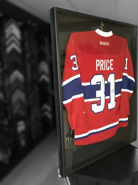Custom object frame, hockey jersey